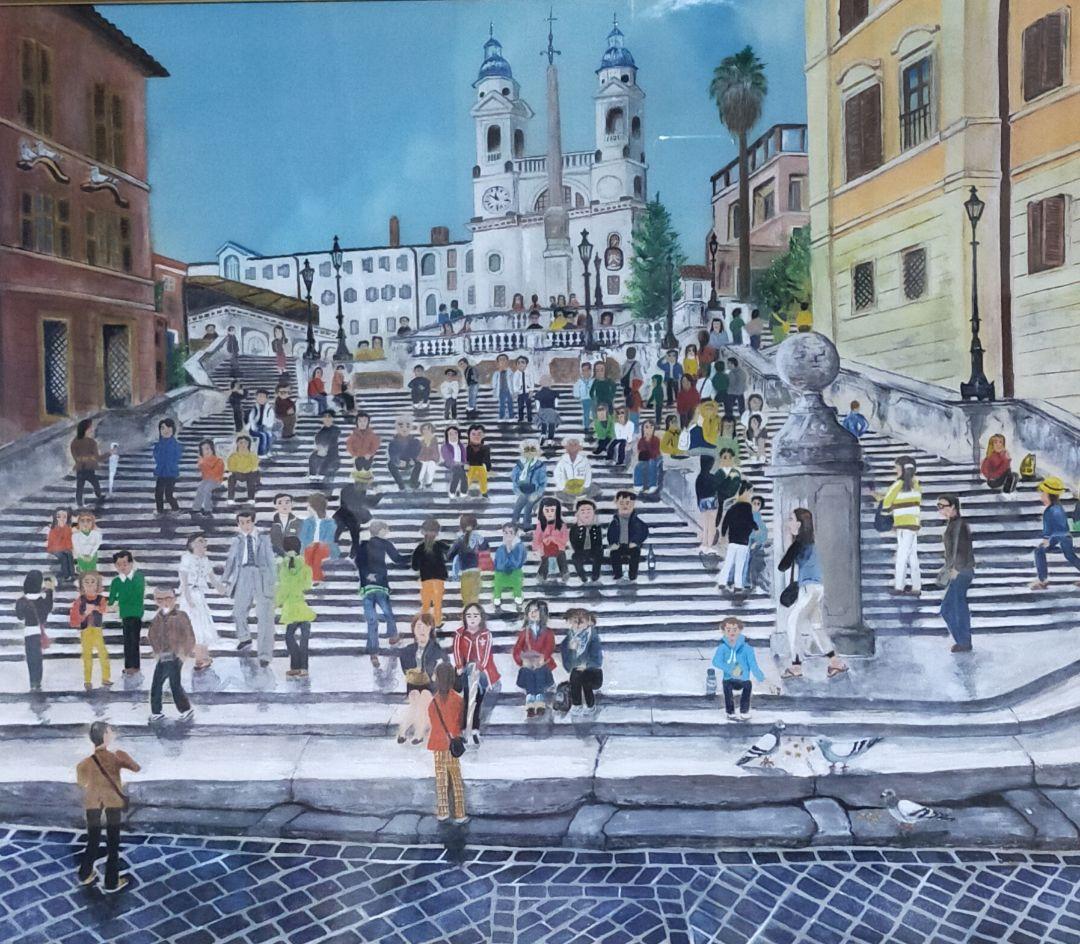 日本画　スペイン広場