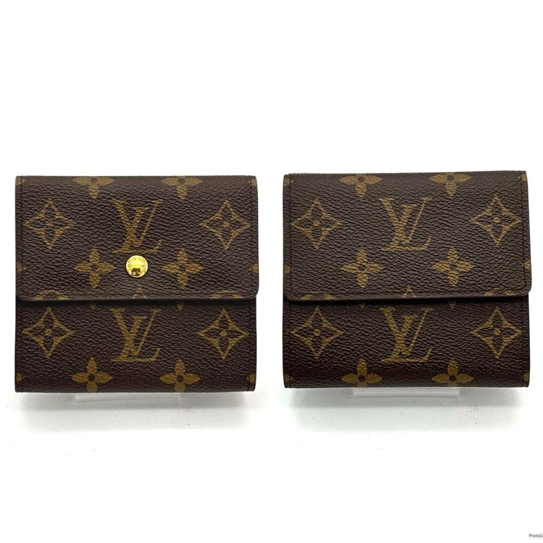 【新品同様】ルイヴィトン モノグラム カルトクレディ 三つ折り財布 Wホック
