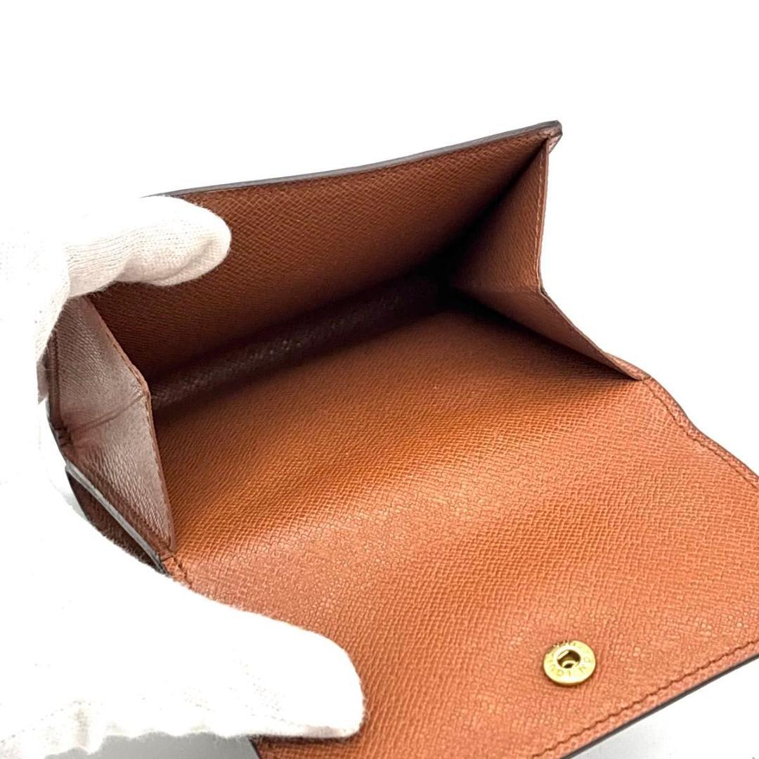 【新品同様】ルイヴィトン モノグラム カルトクレディ 三つ折り財布 Wホック