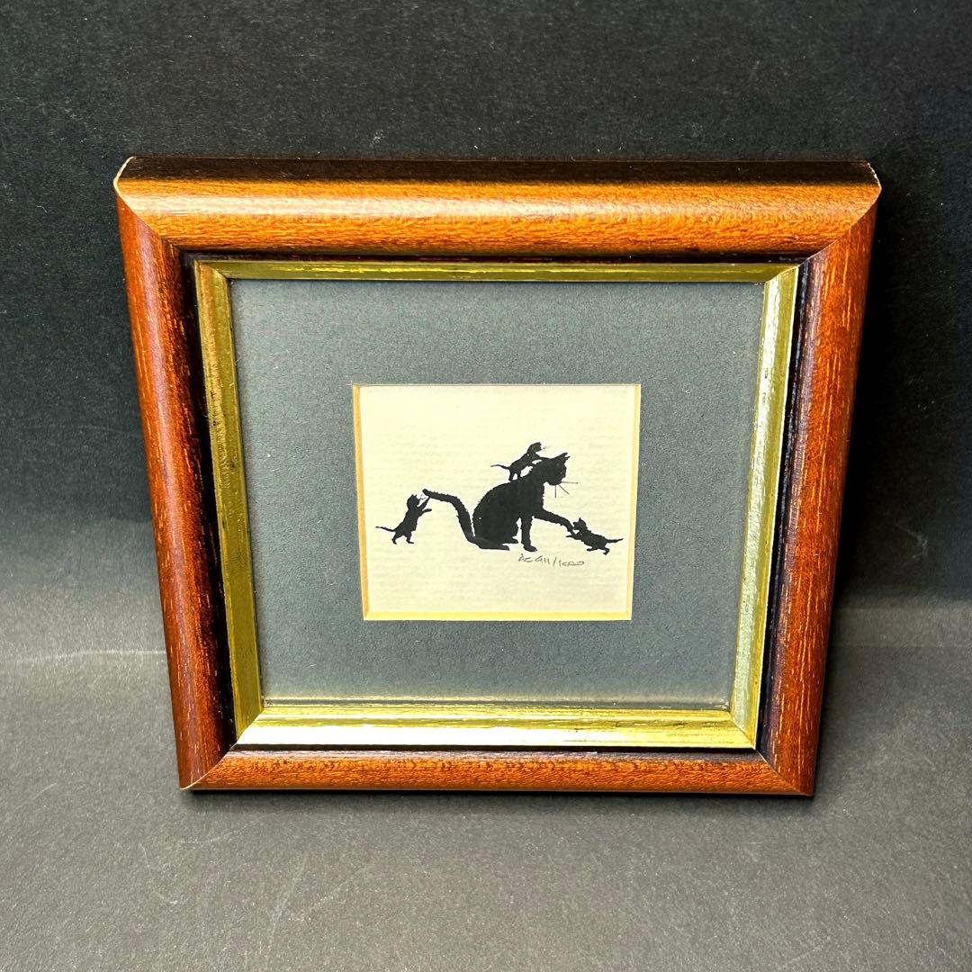 Andrew Cowley ￼版画　猫限定版　シルエット画　猫6点セット