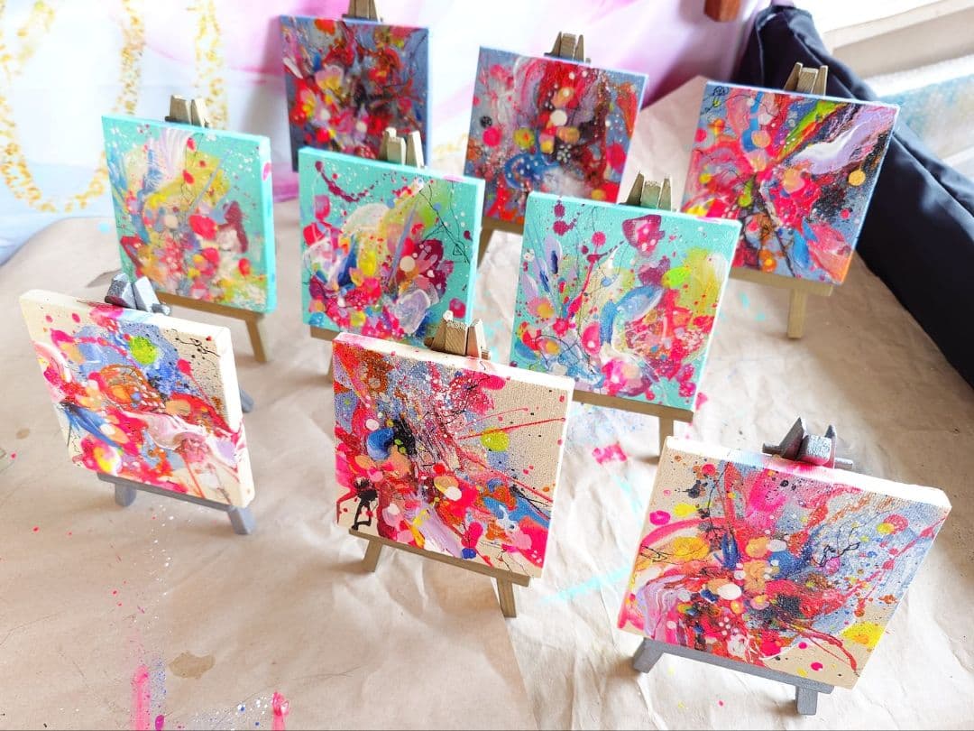 「二度とこない今日　朝日2」10✕10cmイーゼルつき