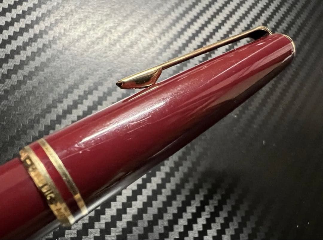 美品 モンブラン クラシック 万年筆 ボルドー EF 極細字