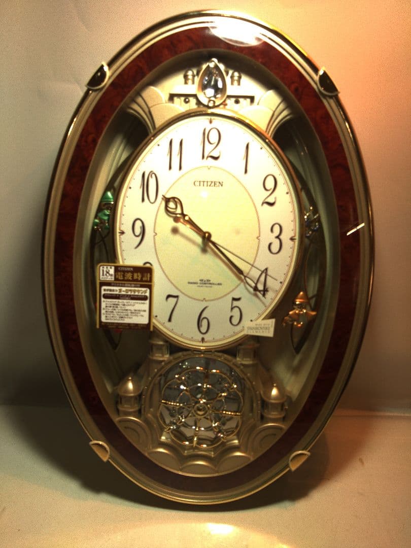 CITIZEN 電波時計 オーバル型 18曲メロディ