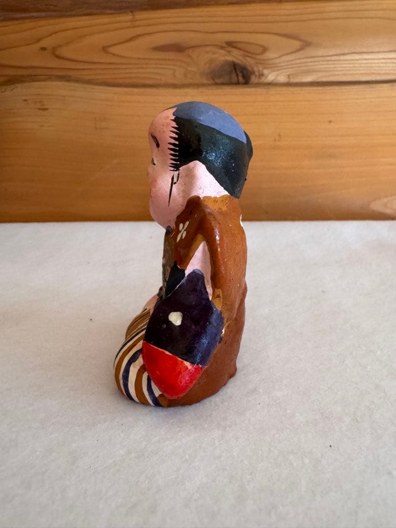 希少 中野土人形 奈良久雄 福助 郷土玩具 民藝 伝統文化 長野県