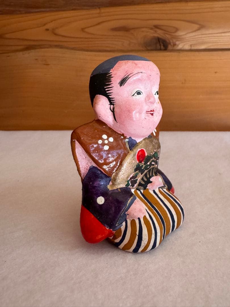 希少 中野土人形 奈良久雄 福助 郷土玩具 民藝 伝統文化 長野県