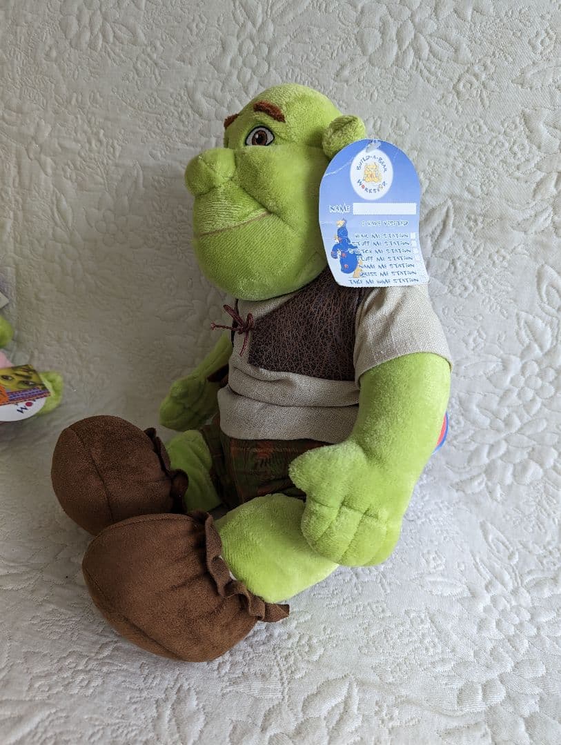 ビルドアベア　シュレック　ぬいぐるみとコスチューム　　ドリームワークス
