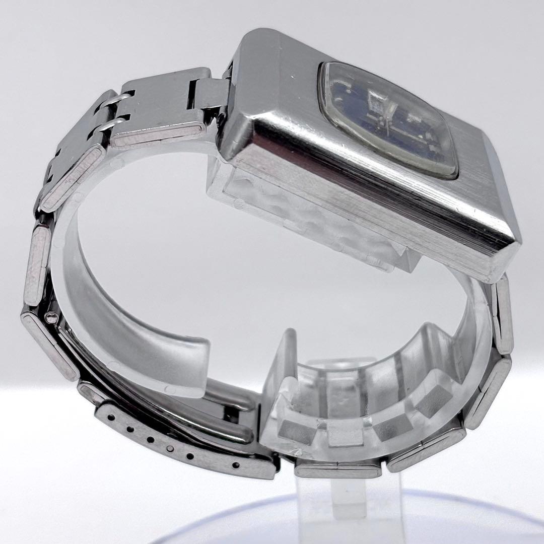 セイコー ロードマチック 青文字盤 スクエア アンティーク 23石 状態考慮