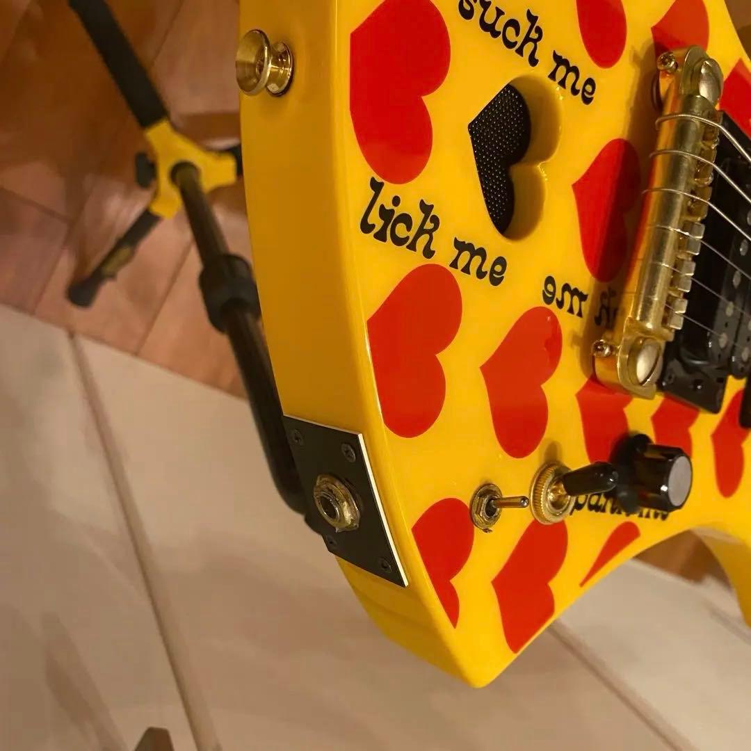 美品★BURNY Fernandes hide イエローハートJr. ミニギター