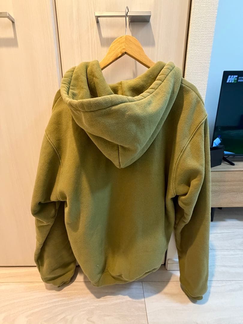 STUSSY オリーブ ジップアップパーカー サイズM