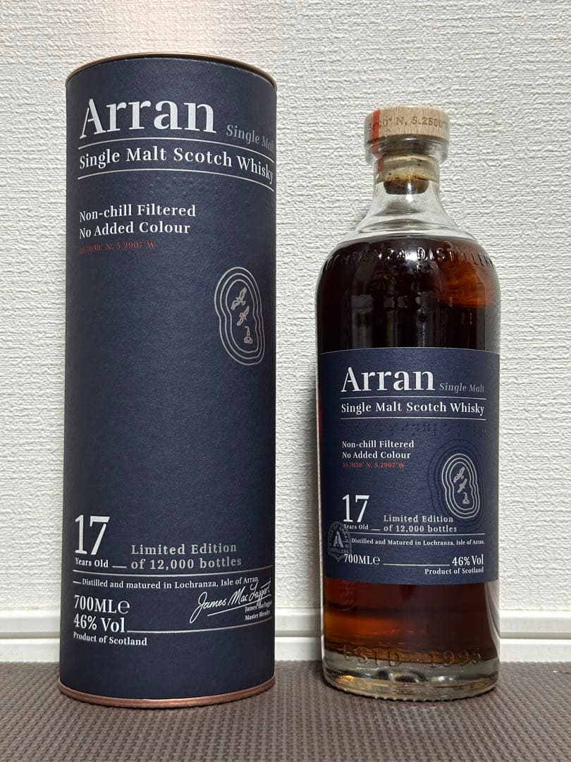 希少 数量限定 国内正規品 Arran アラン シングルモルト 17年