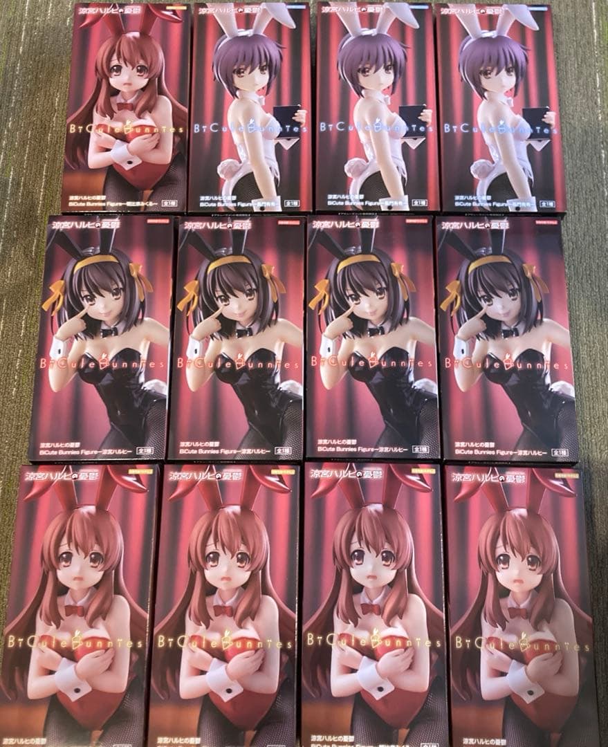 涼宮ハルヒの憂鬱 BiCute Bunnies ハルヒ　みくる　長門　フィギュア