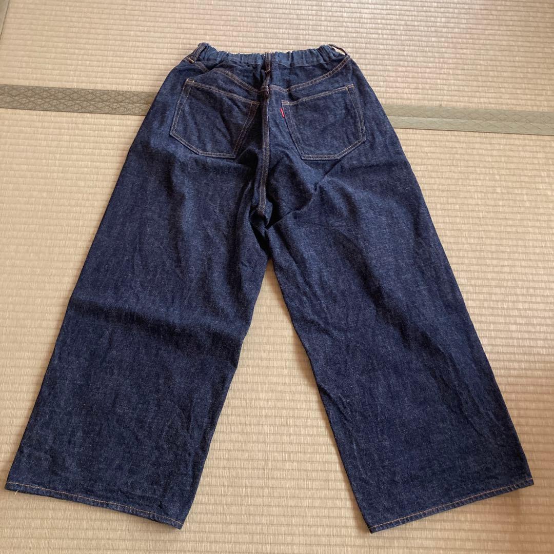 デニムダンガリー ワイドデニム　150 160