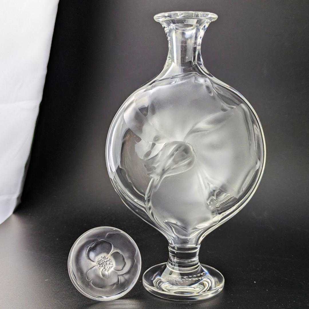 m*i様 ラリック Moulin Rouge 香水瓶 フロストガラス 花モチーフ