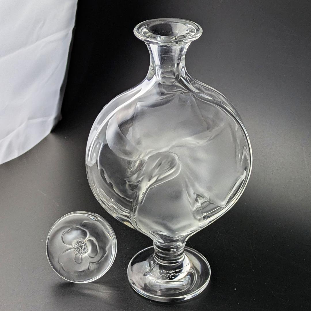 m*i様 ラリック Moulin Rouge 香水瓶 フロストガラス 花モチーフ