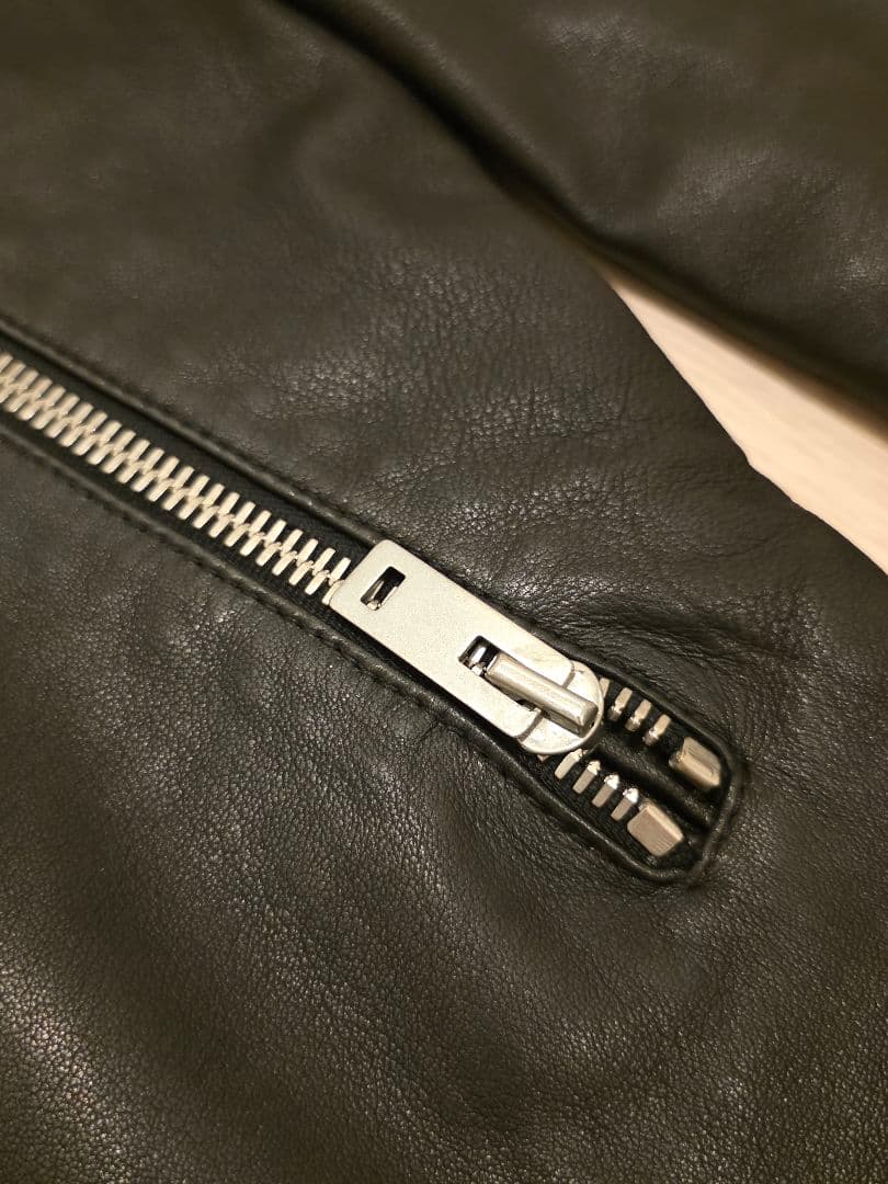 メゾンマルジェラ 八の字 ライダース レザージャケット 48