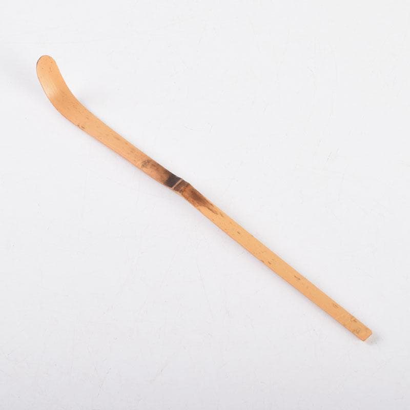 茶道具　影林宗篤作　茶杓　銘「丹頂」　前大徳　福本積應書付　共筒共箱　V8689