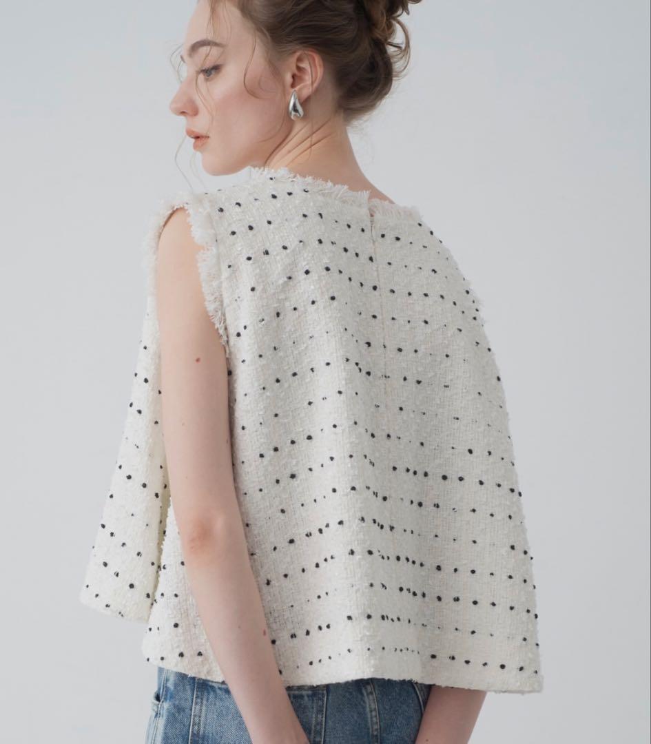 【maison de Dolce. 】candy tweed vest