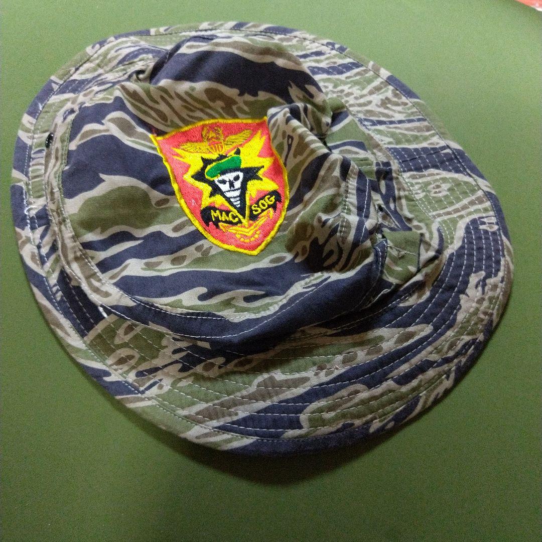 ベトナム戦☆タイガーストライプ☆刺繍☆HAT☆