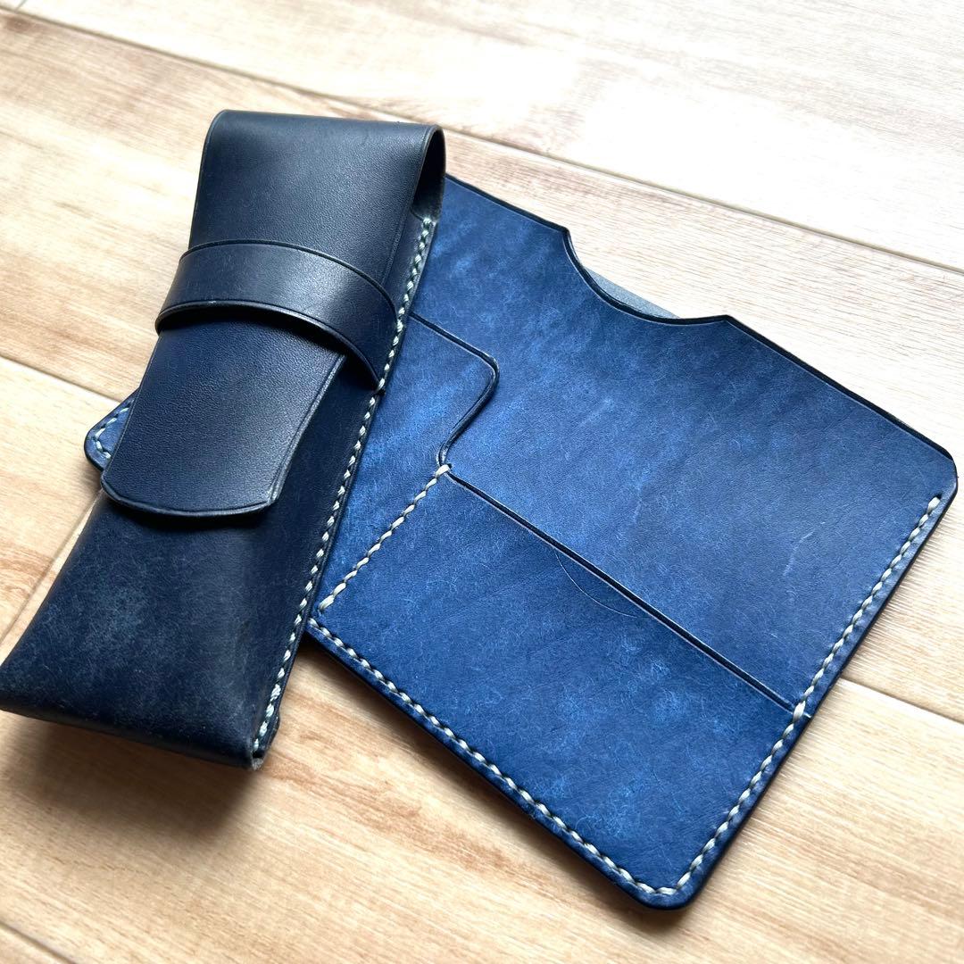 ミニ6システム手帳　手帳カバー B7判 イタリアンレザー　コラージュノート