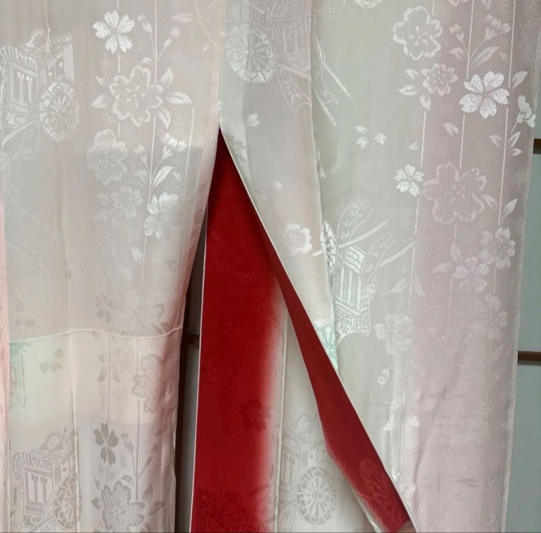 振袖フルセット　早い者勝ち！大特価！　宝尽くし柄　正絹　中古　成人式　フォーマル