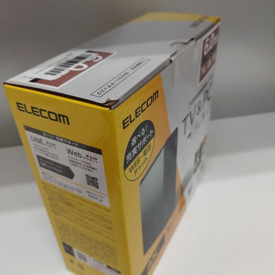 ELECOM 外付けハードディスク ELD-HTV060UBK