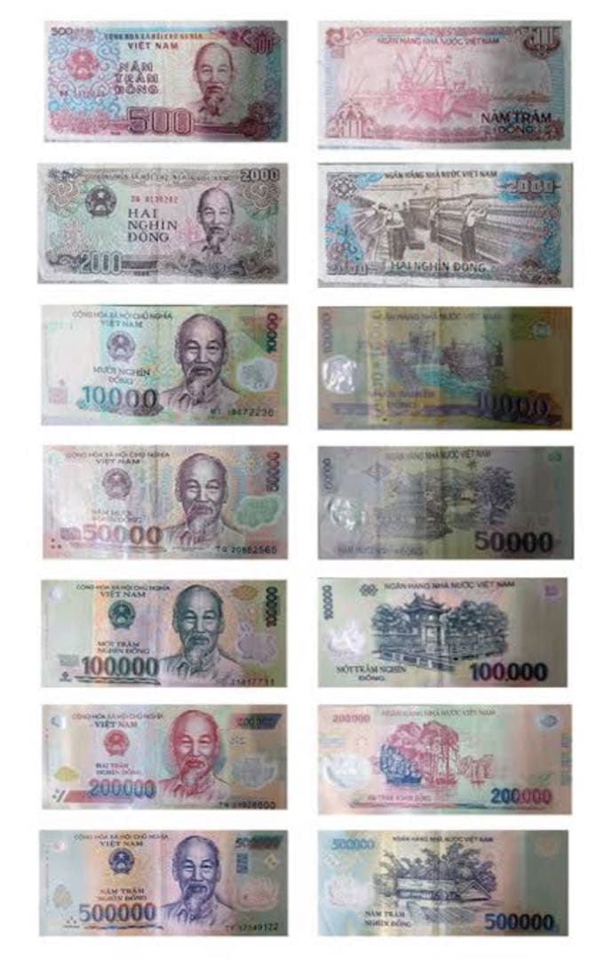 ベトナム　旧紙幣　500000ドン　旧貨幣