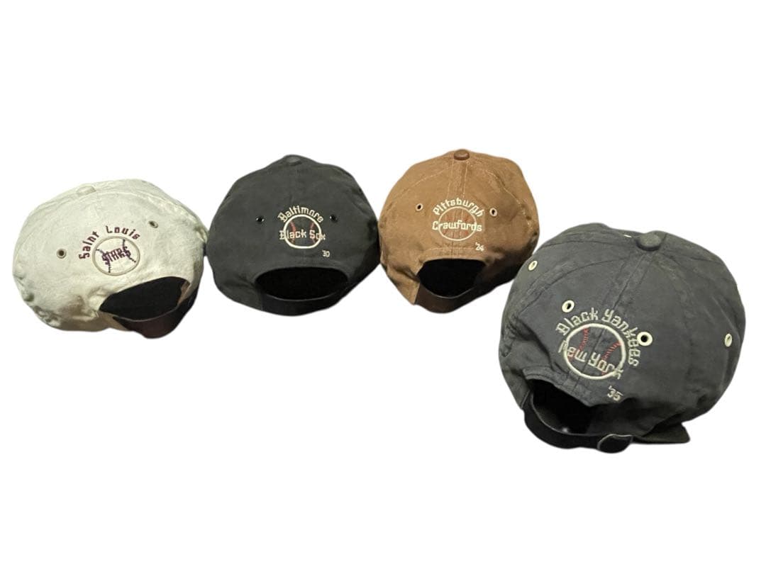 希少 BLUE MARLIN USA製 キャップ 4点セット 野球帽ネグロリーグ