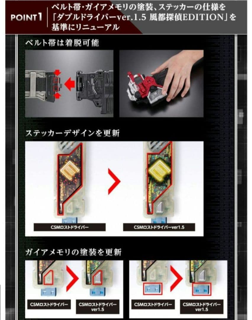 【新品未開封 仮面ライダーW】完売 CSM ロストドライバー スカル 風都探偵