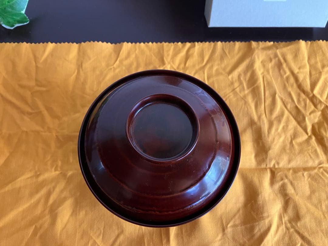 輪島塗　蓋付椀　お椀　１客　高台椀　高足椀