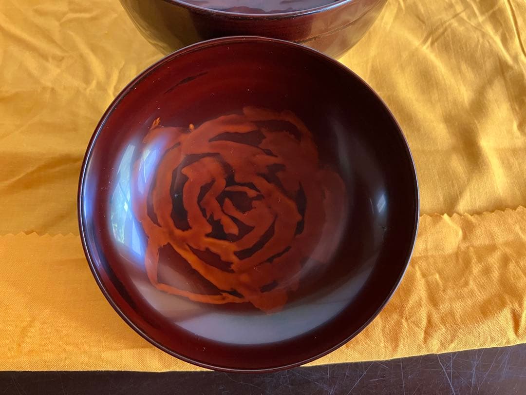 輪島塗　蓋付椀　お椀　１客　高台椀　高足椀