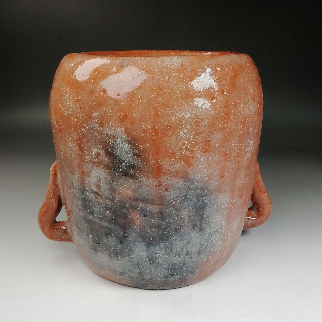 Ｔ９９４　水指　『赤楽　水指』『楽入 造』　共箱　茶道具