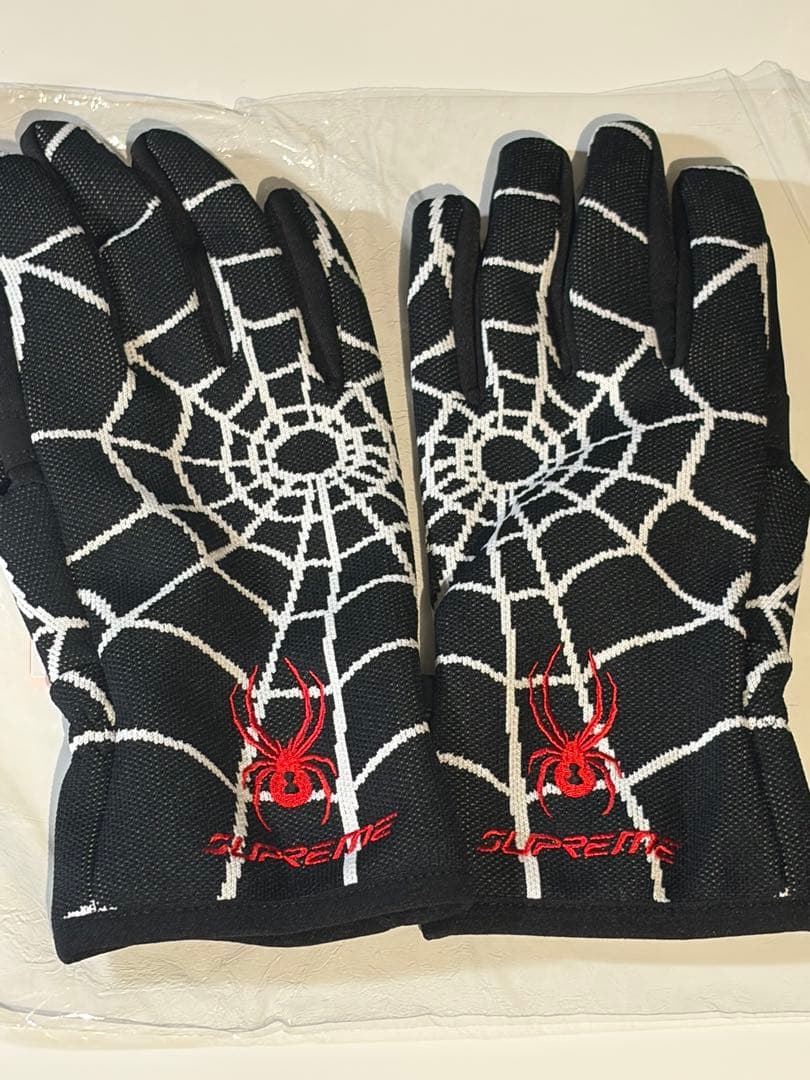 Supreme Spyder Gloves Black Lサイズ