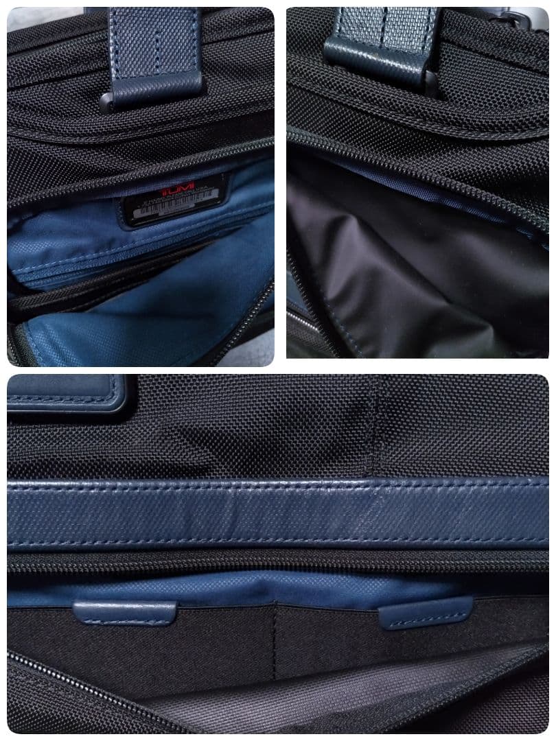 TUMI×EDIFICE　ブリーフケース　黒×ネイビー