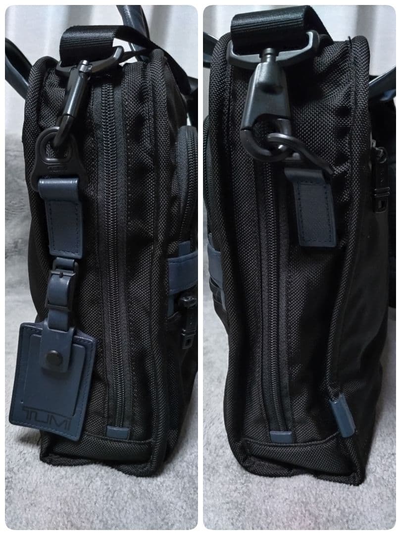 TUMI×EDIFICE　ブリーフケース　黒×ネイビー