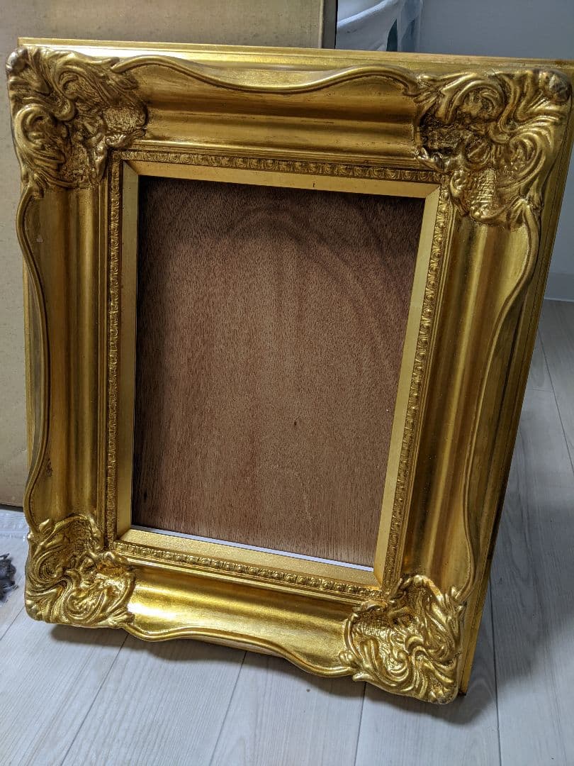 油絵　額縁　額装　ゴールド　アンティーク