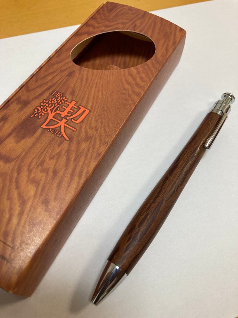 ［美品］　工房楔　シーオーク　ルーチェペン　ボールペン　イベント杢　上杢