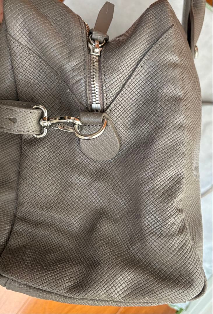 【極美品】ロンシャン ボストン クアドリ 2way レザー グレージュ