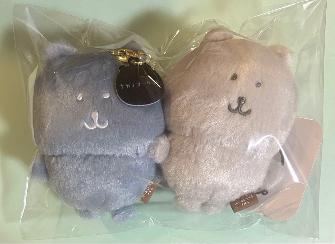 韓国限定カラーなナガノのくま　マスコット　ブルーグレー　クールブルー