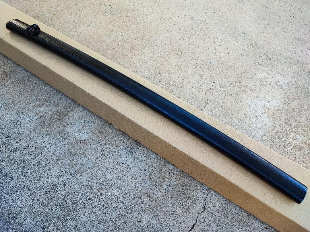 日本刀用鞘 鞘のみ 2尺4寸用 黒石目塗り