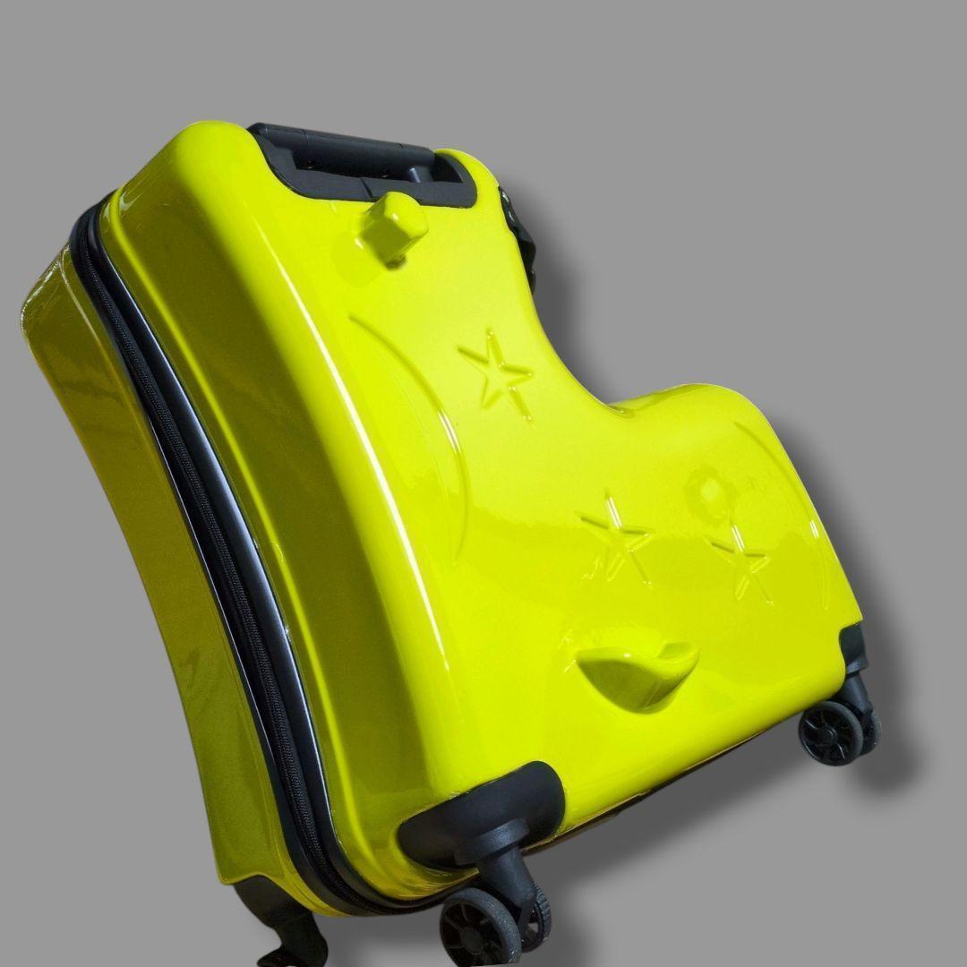 ノリッコ 子供が乗れるキャリーケース イエロー　スーツケース