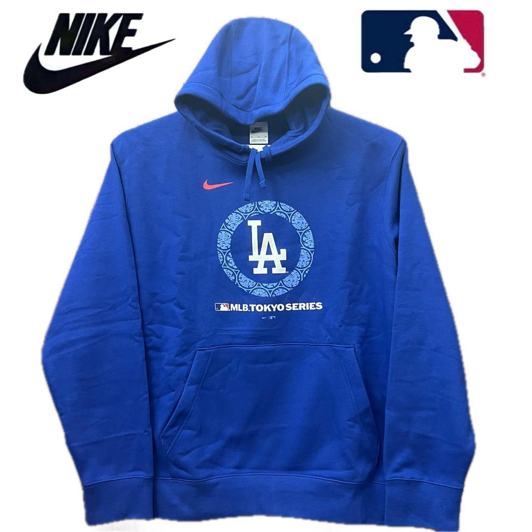 レア 新品未使用 ナイキ MLB公式 L ドジャース パーカー 東京シリーズ