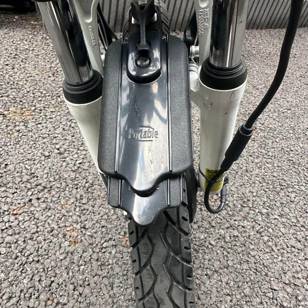 とび　電動アシストバイク　baron バロンX20 ホワイト