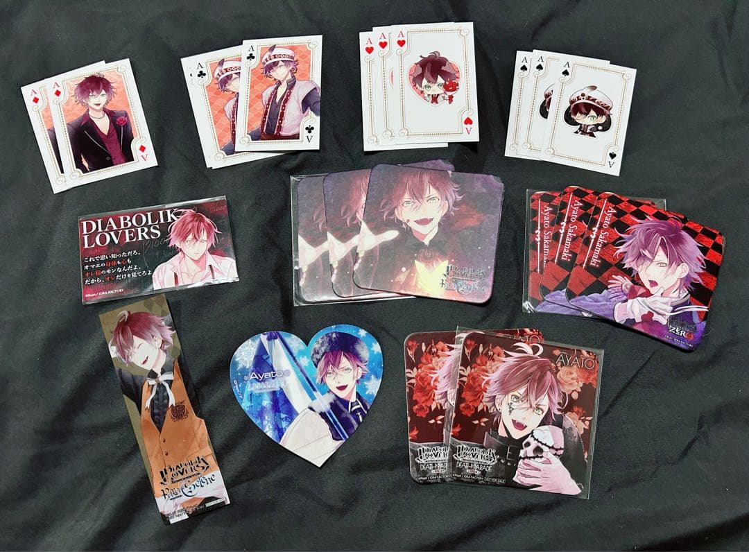 DIABOLIK LOVERS 逆巻アヤト 推し缶 キャンバスアート他まとめ売り