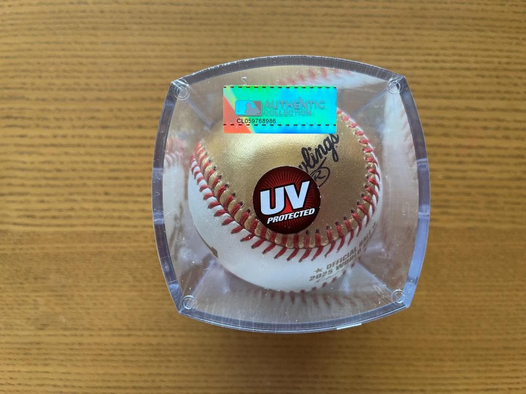 ドジャース MLB ワールドシリーズ 2025 優勝 ロゴ入り ボール