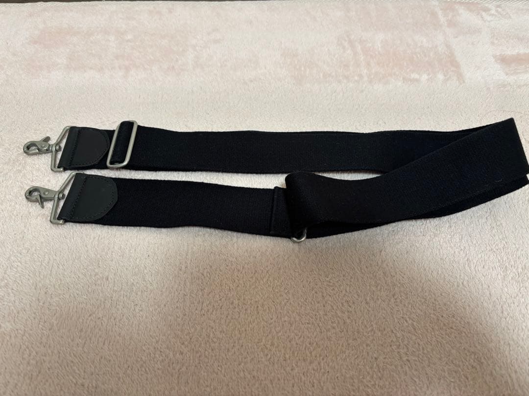 アニエスベー ブラック キャンバス レザーボストンバッグ　旅行用