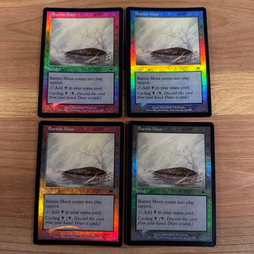 やせた原野 Barren Moor 英語 foil 4枚 MTG