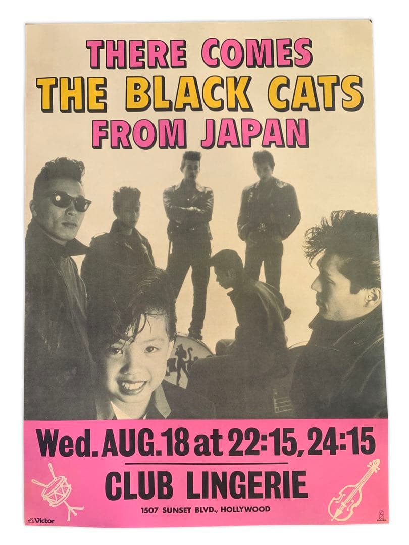 超希少　BLACKCATS ポスター　美品　CREAMSODA