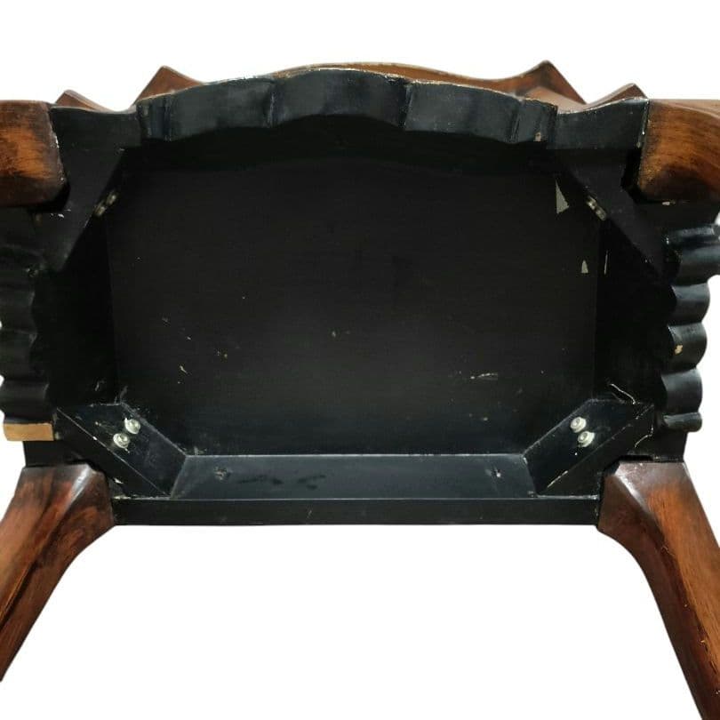 猫脚 チェスト2段 アンティーク ナイトテーブル/サイドテーブル/花台 猫足