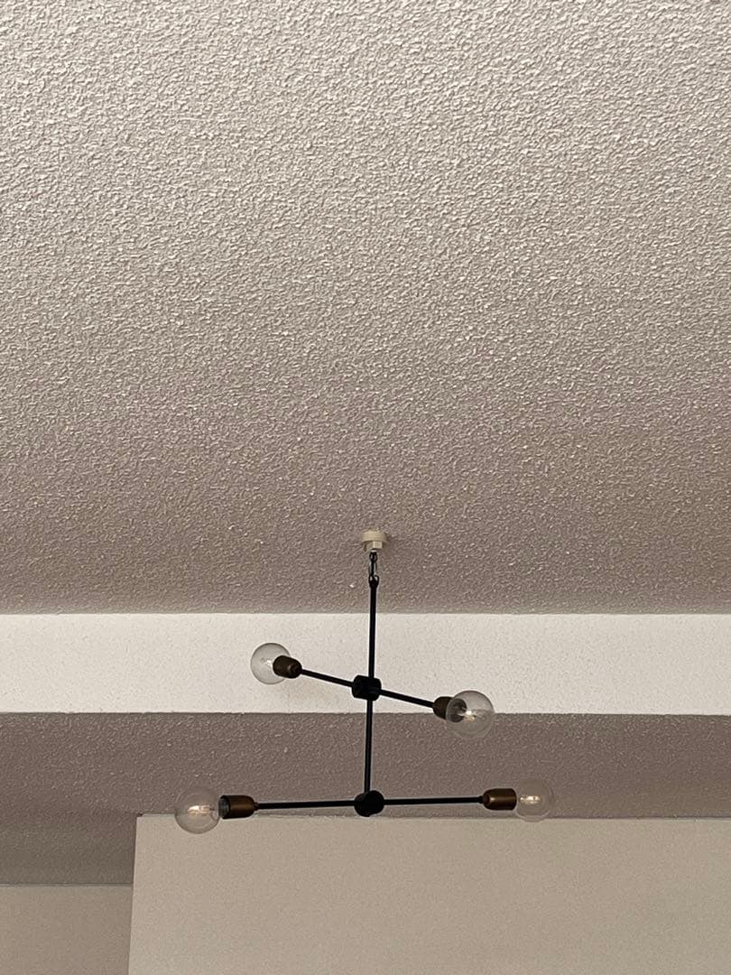 ヴィンテージ風 シーリングライト 4灯｜ブラック×ゴールド