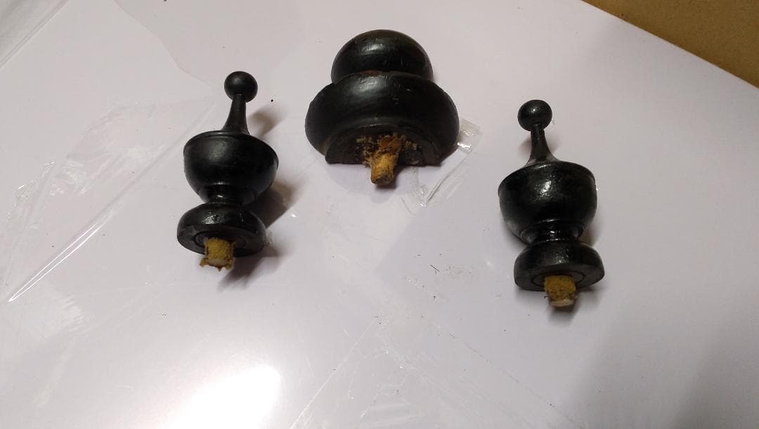 古い柱時計　　①